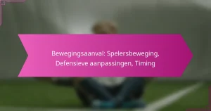 Bewegingsaanval: Spelersbeweging, Defensieve aanpassingen, Timing