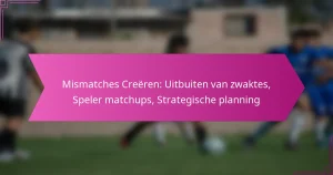 Mismatches Creëren: Uitbuiten van zwaktes, Speler matchups, Strategische planning